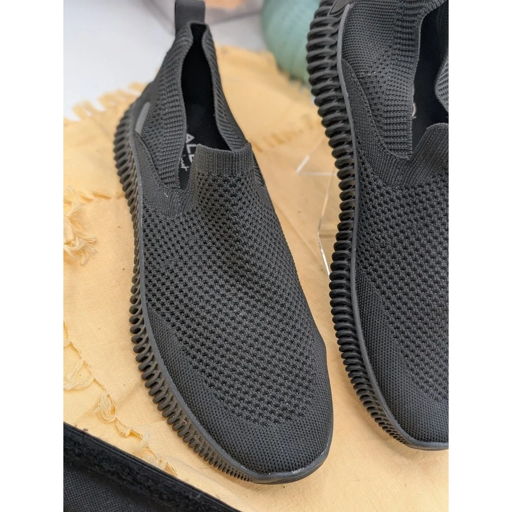 ALDO Brywin Men's Black Knitted Slip-On Sock Sneakers Size 10 / EUR 43